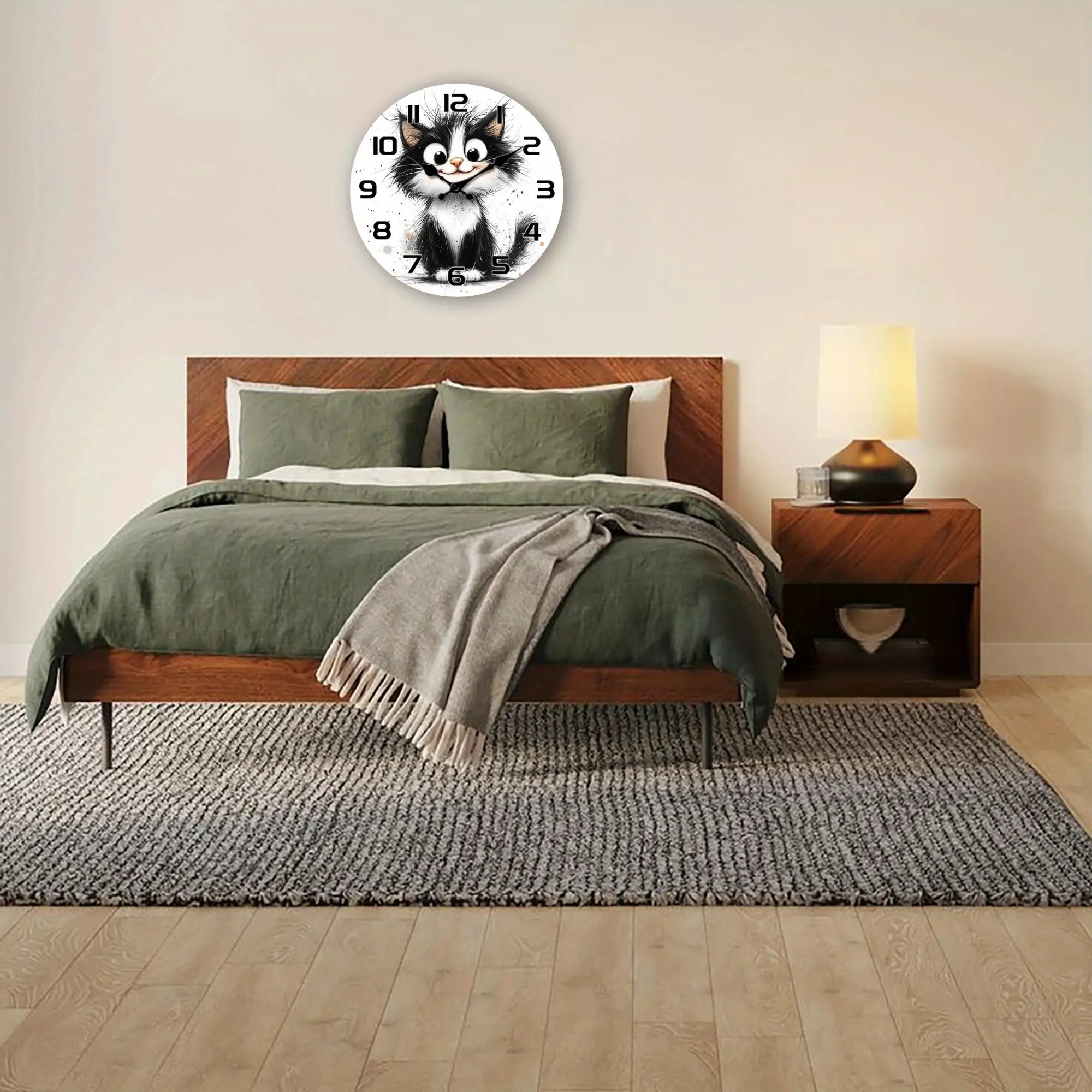 🎯¡OFERTA ESPECIAL!🌟🐱 Reloj de Pared Gatito Adorable / Silencioso y Vintage / Decoración Perfecta + Envío Gratis ✨