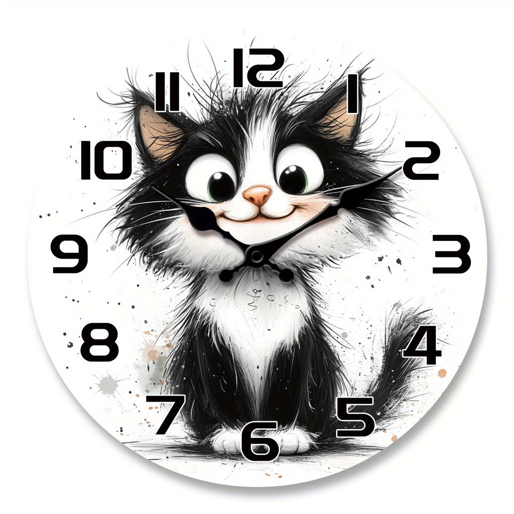 🎯¡OFERTA ESPECIAL!🌟🐱 Reloj de Pared Gatito Adorable / Silencioso y Vintage / Decoración Perfecta + Envío Gratis ✨