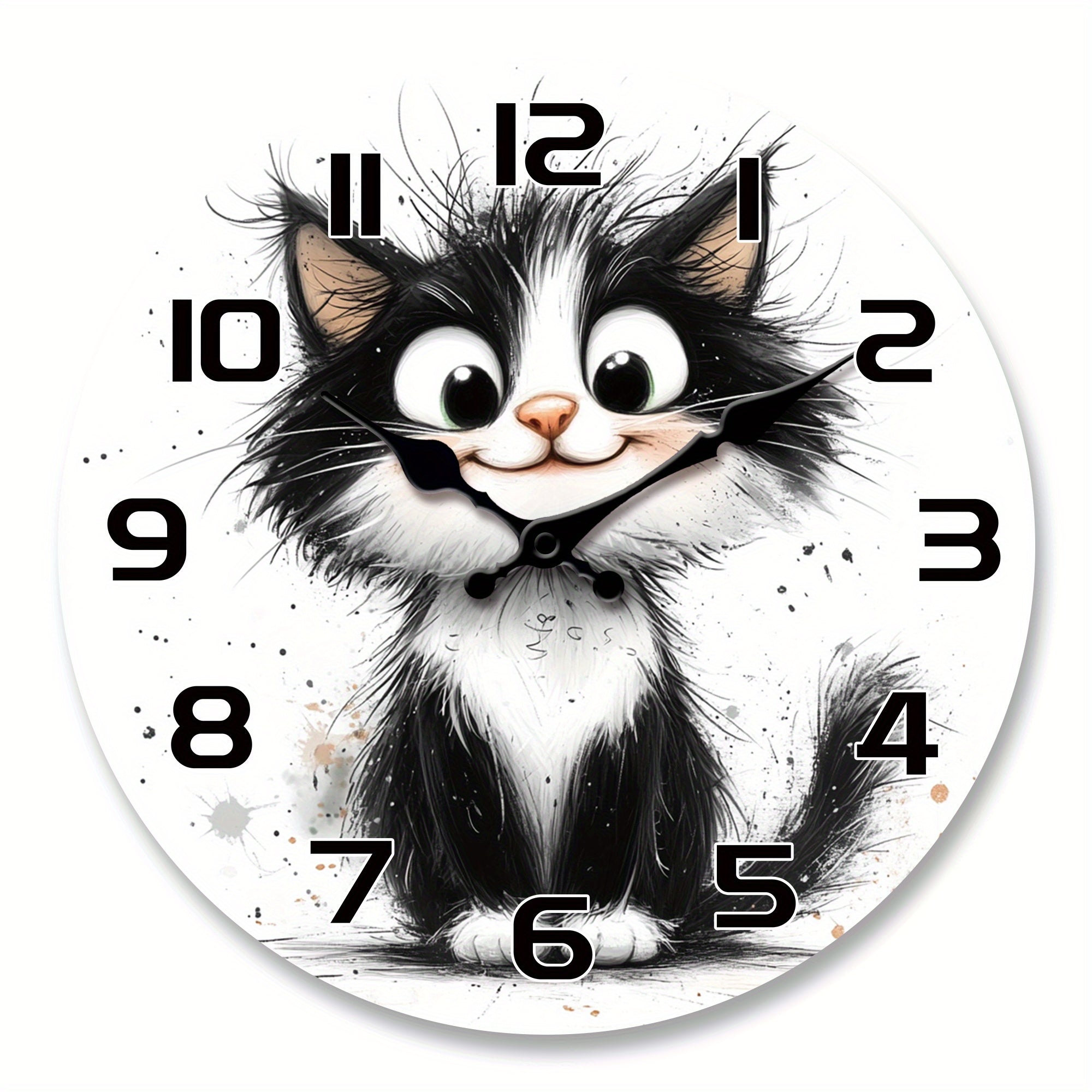 🎯¡OFERTA ESPECIAL!🌟🐱 Reloj de Pared Gatito Adorable / Silencioso y Vintage / Decoración Perfecta + Envío Gratis ✨
