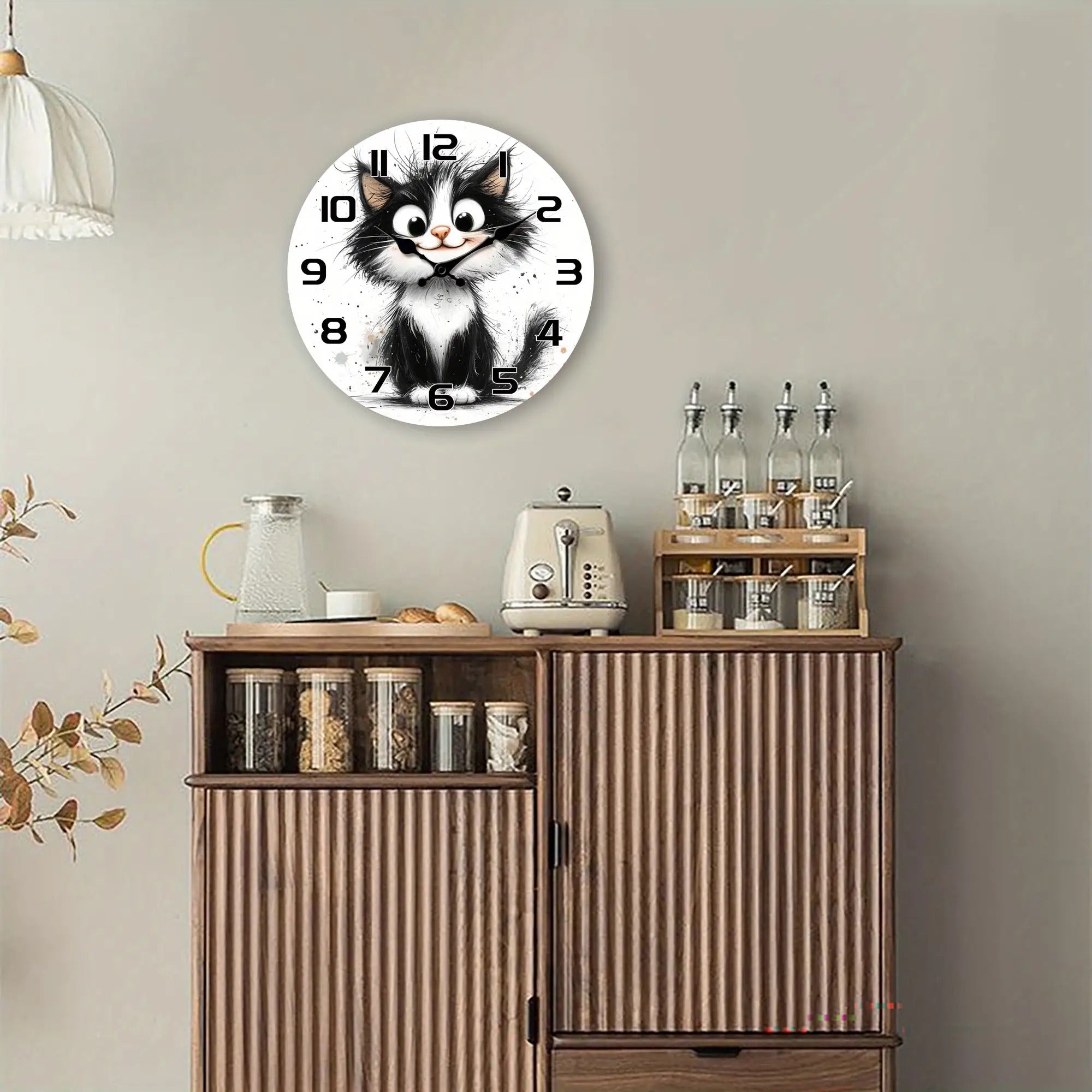 🎯¡OFERTA ESPECIAL!🌟🐱 Reloj de Pared Gatito Adorable / Silencioso y Vintage / Decoración Perfecta + Envío Gratis ✨