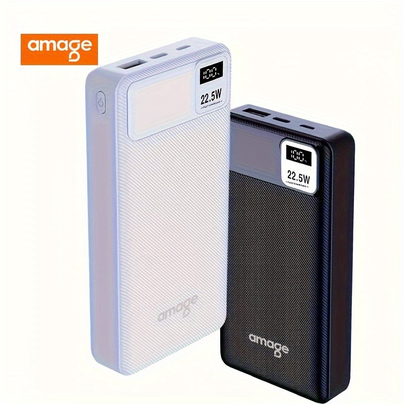 🔋Cargador Portátil!!! AMAGE 20000mAh / Batería Externa / Pantalla Digital / Carga Súper Rápida⚡