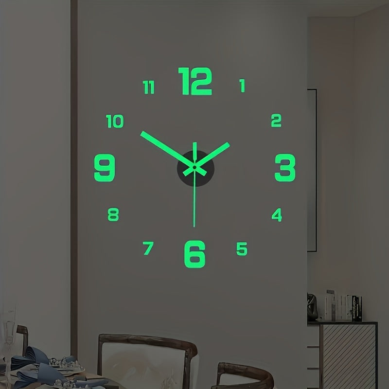 ✅ "Reloj de Pared 3D Luminoso NONZHU 40x40cm - Silencioso Moderno Acrílico"🕐