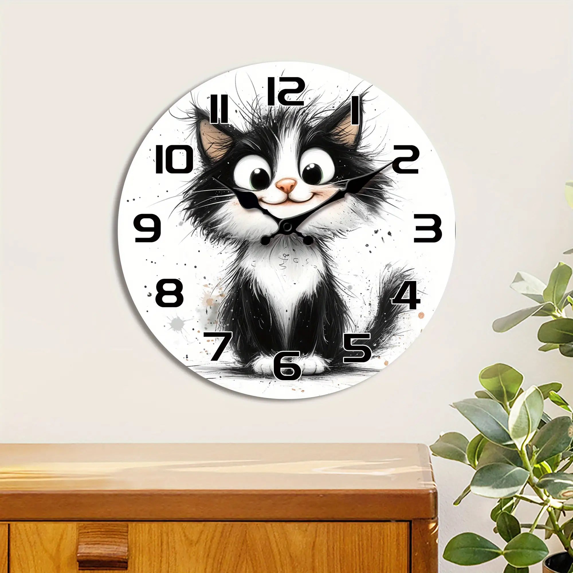 🎯¡OFERTA ESPECIAL!🌟🐱 Reloj de Pared Gatito Adorable / Silencioso y Vintage / Decoración Perfecta + Envío Gratis ✨