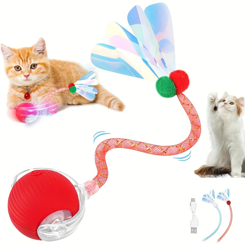🚀 Juguete Smart para Gatos | Bola Rodante Inteligente | Anti-Aburrimiento | Ejercicio + Diversión🔥