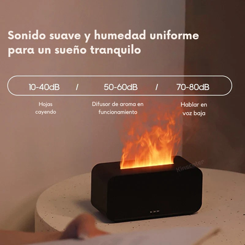🔥 DIFUSOR AROMA LLAMA /  LED 7 COLORES / Humidificador Ultrasónico ✨