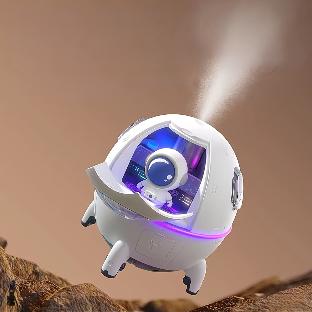 🌟 Humidificador Cápsula Lunar / Aromaterapia + Luz LED / Mini Difusor USB para Casa - Auto/ NUEVO!!!🚀