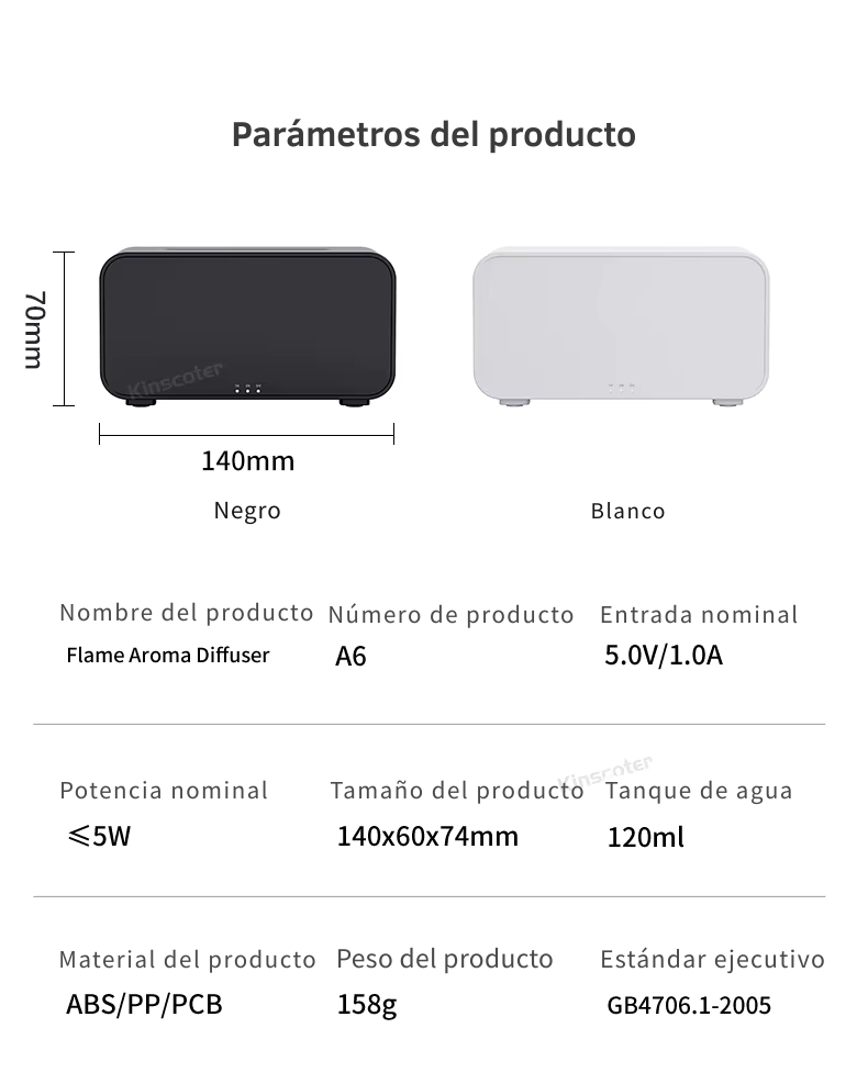 🔥 DIFUSOR AROMA LLAMA /  LED 7 COLORES / Humidificador Ultrasónico ✨