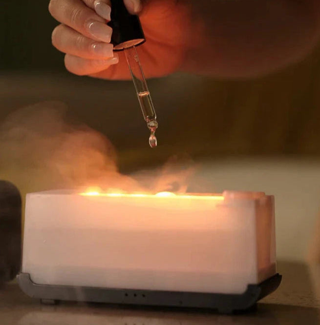 🔥 DIFUSOR AROMA LLAMA /  LED 7 COLORES / Humidificador Ultrasónico ✨