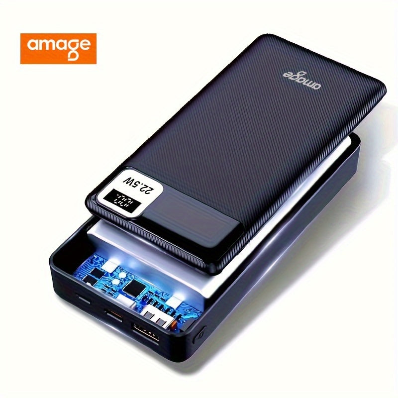 🔋Cargador Portátil!!! AMAGE 20000mAh / Batería Externa / Pantalla Digital / Carga Súper Rápida⚡