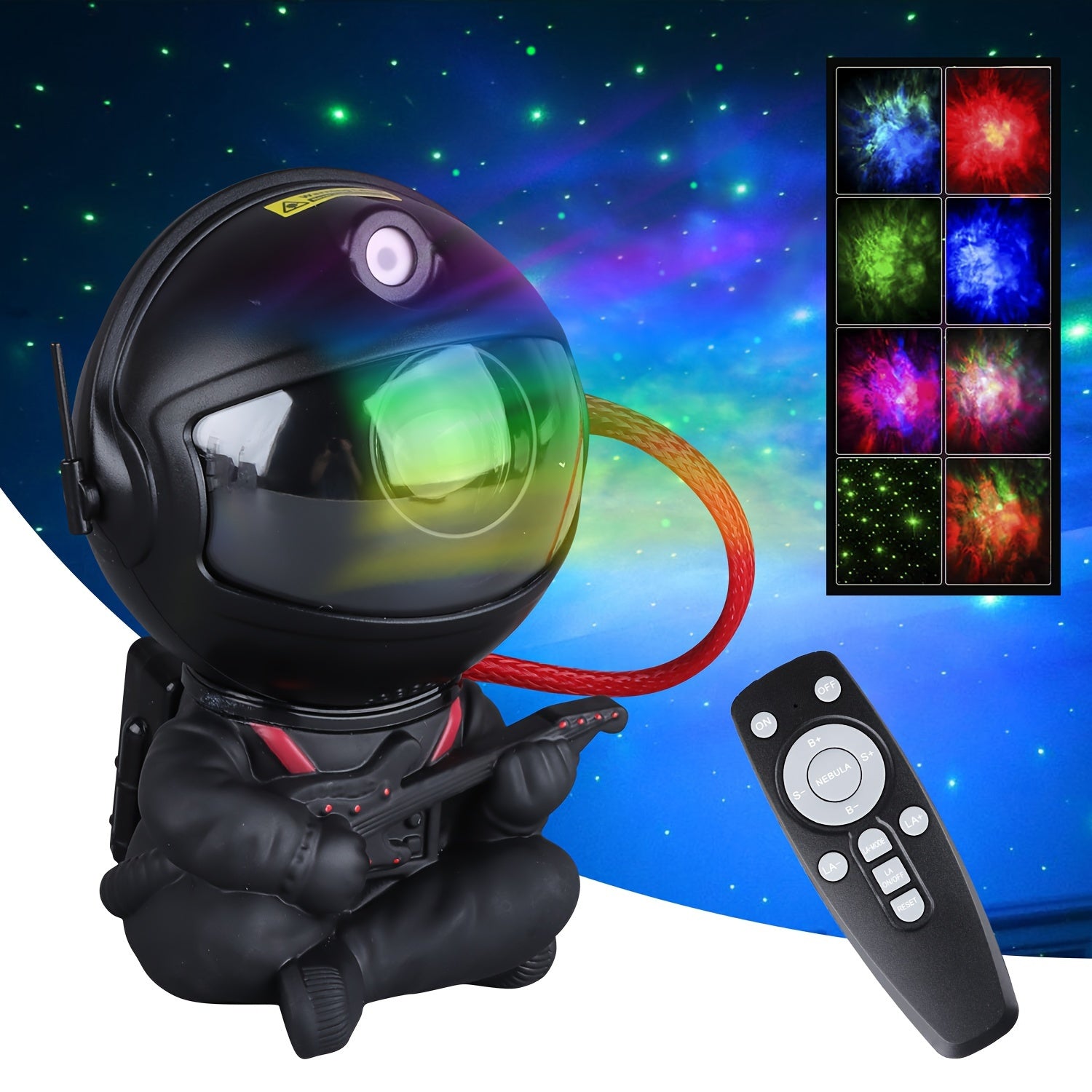 👽 ASTRONAUTA PROYECTOR GALÁCTICO LED / Control Remoto / Regalo Perfecto Decoración 🌟 NUEVO!!!