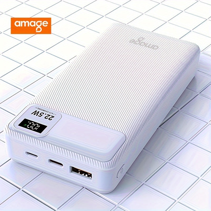 🔋Cargador Portátil!!! AMAGE 20000mAh / Batería Externa / Pantalla Digital / Carga Súper Rápida⚡