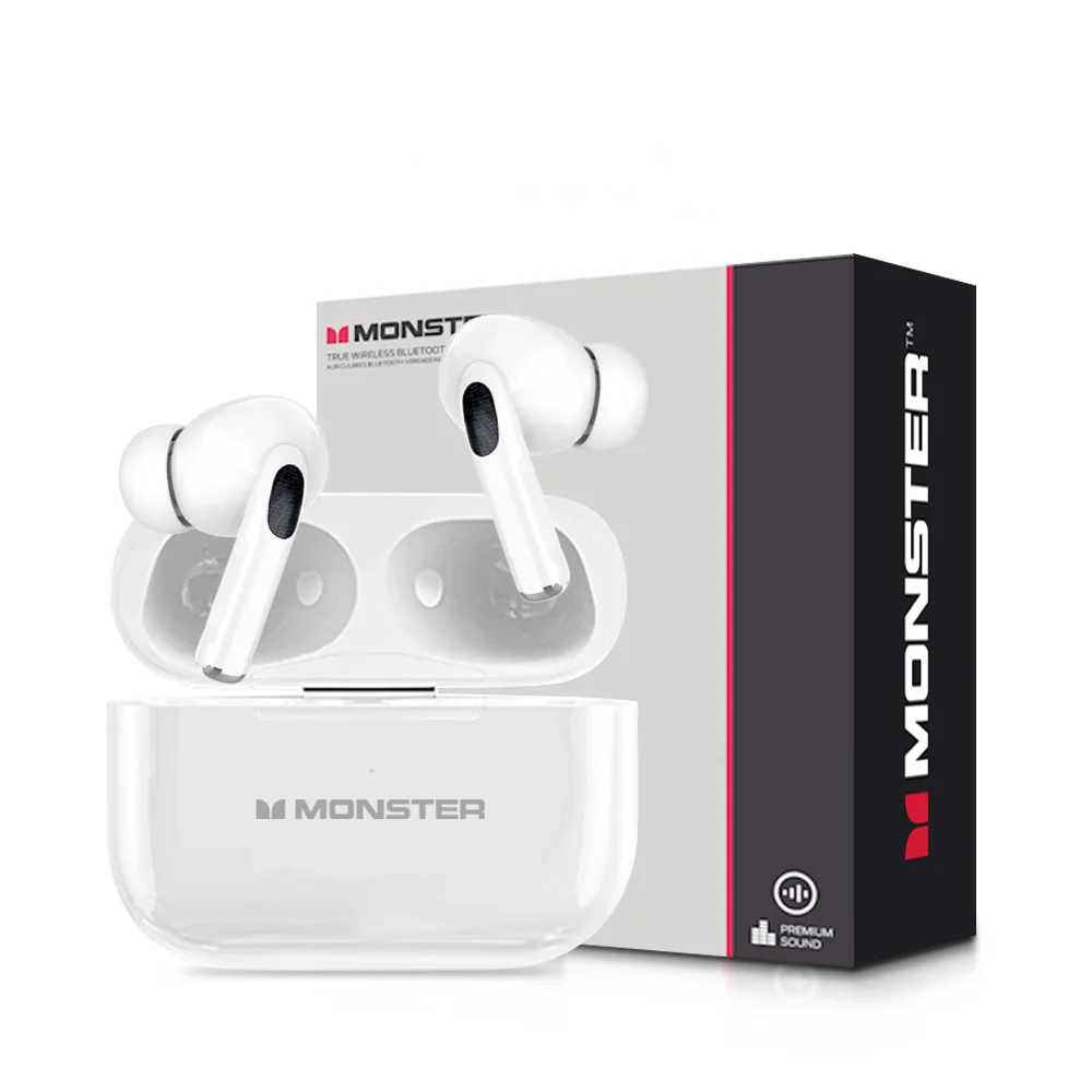 🔊 MONSTER Auriculares Inalámbricos Bluetooth 5.0 | Pantalla LCD Smart | Estéreo HD | Gaming + Deportes |